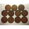 Image 1 : 11 ASSORTED AUSTRALIA 1/2 PENNIES DATES 1910-1934