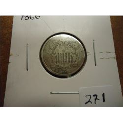 1866 SHIELD NICKEL