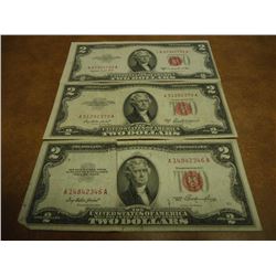 1953,53-A & 53-B $2 RED SEAL US NOTES