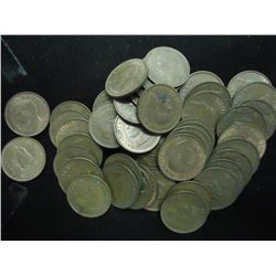 ROLL OF 50-GREAT BRITAIN 1949 FARTHINGS