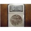 Image 1 : 2002 AMERICAN SILVER EAGLE NGC MS68 20TH ANNIV. COLLECTION