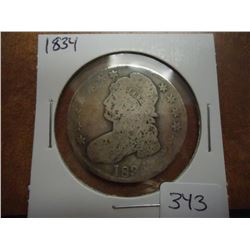 1834 CAPPED BUST HALF DOLLAR