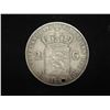 Image 2 : 1864 NETHERLANDS SILVER 2 /12 GULDEN HOLED .7595 OZ. ASW