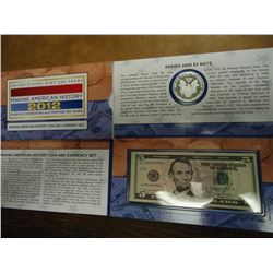 2012 US MINT MAKING AMERICAN HISTORY COIN & CURRENCY SET, CONTAINS: 2012-S PROOF AMERICAN SILVER EAG