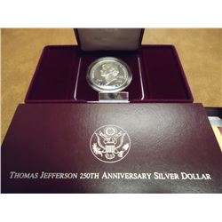 1993-S JEFFERSON 250TH ANNIVERSARY PF SILVER $ ORIGINAL US MINT PACKAGING