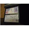 Image 2 : 1986-2001 CANADA LASTING IMPRESSIONS SET CONTAINS: 2 CRISP UNC $10 BILLS, ORIGINAL ROYAL CANADIAN MI