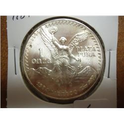 1984 MEXICO SILVER 1 ONZA LIBERTAD
