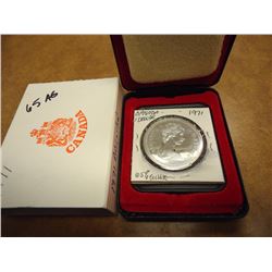 1971 CANADA BRITISH COLUMBIA SILVER $ IN FLIP ORIGINAL ROYAL CANADIAN MINT PACKAGING