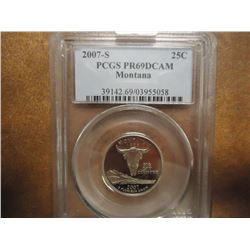 2007-S MONTANA QUARTER PCGS PR69 DCAM