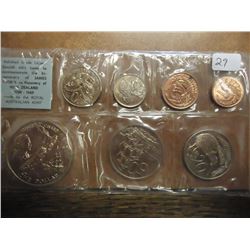 1969 NEW ZEALAND SPECIAL COIN SET UNC ORIGINAL US MINT PACKAGING