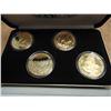 Image 1 : GRAND CASINO 4 COIN COLLECTORS SET 1997/1998 WILDLIFE SERIES IN CASE