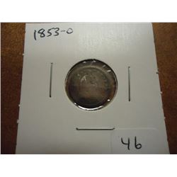 1853-O SEATED LIBERTY HALF DIME