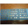 Image 1 : PARTIAL 1938-1961 JEFFERSON NICKEL SET 59 COINS INCLUDING 10 35% SILVER JEFFERSON WAR NICKELS