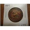 Image 1 : 1854 BANK OF UPPER CANADA HALF PENNY TOKEN
