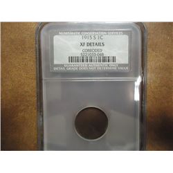 1915-S LINCOLN CENT (SEMI-KEY) NCS XF DETAILS