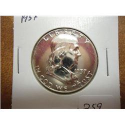 1957 FRANKLIN HALF DOLLAR PROOF