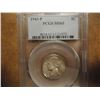 1943-P 35% SILVER JEFFERSON WAR NICKEL PCGS MS65