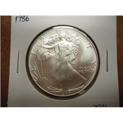 1986 AMERICAN SILVER EAGLE UNC