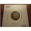 Image 1 : 1867 THREE CENT PIECE (NICKEL)