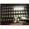 Image 1 : FRAMED SET OF US 50 STATE QUARTERS & US TERRITORIES & DISTRICT OF COLUMBIA QUARTERS, 56 COINS ALL UN