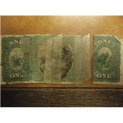 LARGE SIZE NATIONAL BANK NOTE KL #1088 FR#382 TYPE ORIG. DENOMINATION $1, SIGNATURE'S ARE ALLISON-SP