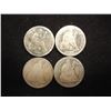 Image 1 : 1886,87,87 & 1889 SEATED LIBERTY DIMES