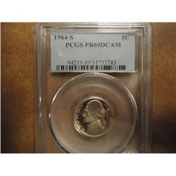 1984-S JEFFERSON NICKEL PCGS PR69 DCAM