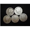 Image 1 : 5 ASSORTED TEEN'S MERCURY DIMES