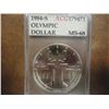 Image 1 : 1984-S OLYMPIC SILVER DOLLAR ACG MS68