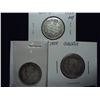 Image 1 : 1935,36 & 1938 CANADA SILVER 25 CENTS
