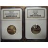 Image 1 : 2 NGC SLAB QUARTERS SEE DESCRIPTION 2000-P VIRGINIA BRILLIANT UNC AND 2004-P WISCONSIN MS64