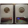 Image 2 : 2 NGC SLAB QUARTERS SEE DESCRIPTION 2000-P VIRGINIA BRILLIANT UNC AND 2004-P WISCONSIN MS64
