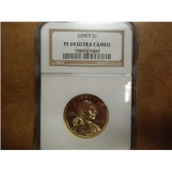 2000-S SACAGAWEA DOLLAR NGC PF69 ULTRA CAMEO