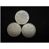 Image 1 : 1916,17 & 1918 CANADA SILVER 10 CENTS