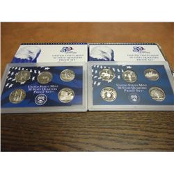 1999 & 2001 US 50 STATE QUARTERS PROOF SETS WITH BOXES