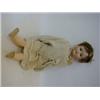 Image 1 : A HEUBACH BISQUE HEAD DOLL, brown wig, sleeping eyes, open mouth, jointed limbs, length 68cm  30-...