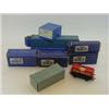 Image 1 : SEVEN BOXED HORNBY DUBLO WAGONS, and DI buffer stops, with a unboxed 'ESSO Royal Daylight' tanker...