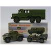 Image 1 : A BOXED DINKY SUPERTOYS MEDIUM ARTILLERY TRACTOR, No.689, driver, tin tilt and two unboxed armour...