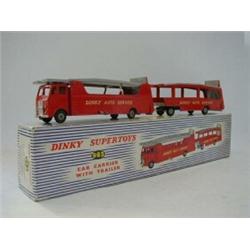 A BOXED DINKY SUPERTOYS CAR CARRIER WITH TRAILER, No.983  80-100...
