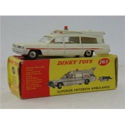 A BOXED DINKY TOYS SUPERIOR CRITERION AMBULANCE, No.263  20-30...