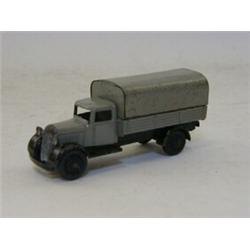 A DINKY TOYS COVERED WAGON, No.25b, type 4, grey livery  20-30...