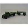 Image 1 : A DINKY TOYS FLAT TRUCK AND TRAILER, No.s 25c and 25g, green livery  20-30...