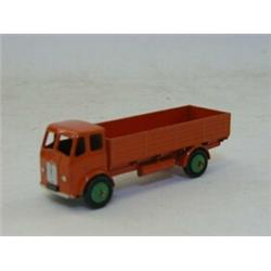 A DINKY TOYS FORWARD CONTROL LORRY, No.25r, orange livery, green hubs  20-30...