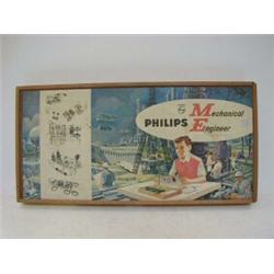 A BOXED PHILLIPS MECHANICAL ENGINEER SET, ME1200, late 1950's/ early 1960's, with instruction boo...