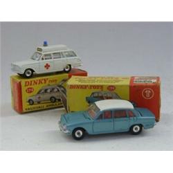 A BOXED DINKY TOYS TRIUMPH 2000, No.135, (box s.d.) and a boxed Vauxhall Ambulance, No.278 (2) 30...