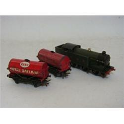A HORNBY DUBLO 0-6-2 LOCOMOTIVE, No.6699, matt green GWR livery, (no notchin buffer beam) a 'Duch...