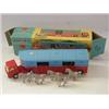 Image 1 : A BOXED CORGI MAJOR TOYS CIRCUS HORSE TRANSPORTER, No.1130, red and blue, spun hubs, horse head d...