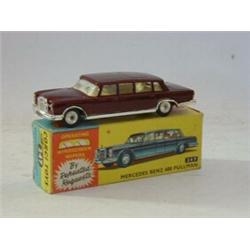 A BOXED CORGI TOYS MERCEDES BENZ PULLMAN, No.247, boxed Cub Shovel, No.1128 and boxed Matchbox Se...