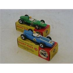 A BOXED DINKY TOYS COOPER RACING CAR, No.240, and boxed Lotus Racing Car, No.'24', and unboxed No...