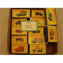 Twelve boxed Matchbox diecast models…